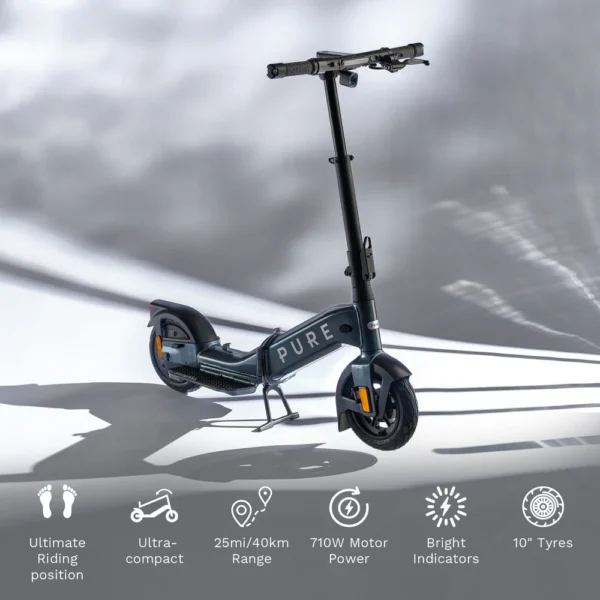 PURE ELECTRIC Pure Advance Flex Electric Folding Scooter - Image 3