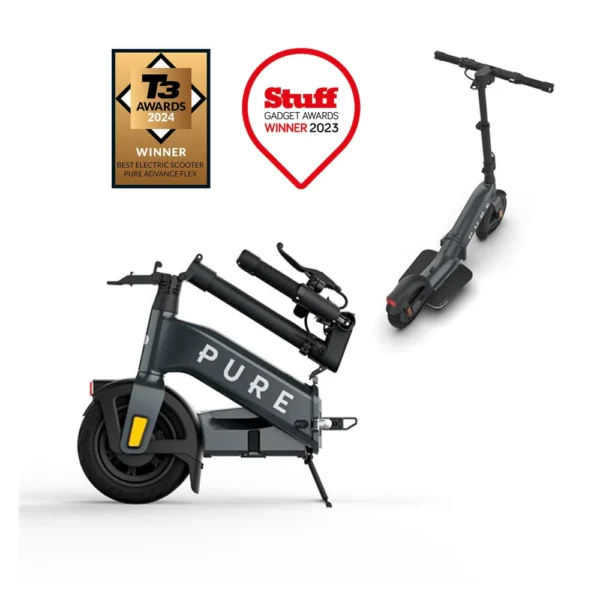 PURE ELECTRIC Pure Advance Flex Electric Folding Scooter - Image 2